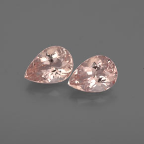 Pedras preciosas de morganita rosa natural de  ct, formato de pêra, VS