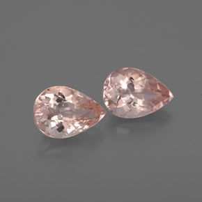 Pedras preciosas de morganita rosa natural de  ct, formato de pêra, VS