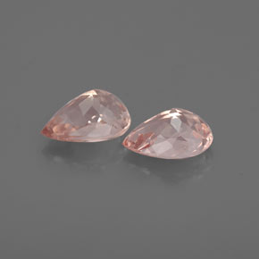 Pedras preciosas de morganita rosa natural de  ct, formato de pêra, VS