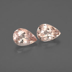 Pedras preciosas de morganita rosa natural de  ct, formato de pêra, VS