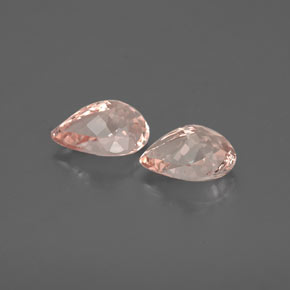 Pedras preciosas de morganita rosa natural de  ct, formato de pêra, VS