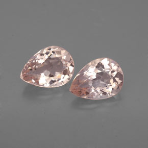 Pedras preciosas de morganita rosa natural de  ct, formato de pêra, VS