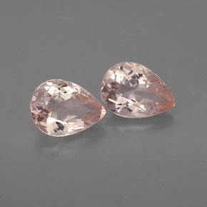 Pedras preciosas de morganita rosa natural de  ct, formato de pêra, VS