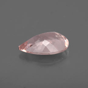 Morganita rosa natural 1,48ct, formato de pêra, VVS-VS