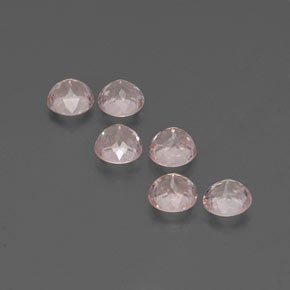 Pedras preciosas de morganita rosa natural de  ct, corte redondo, VS
