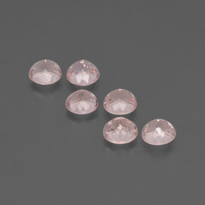 Pedras preciosas de morganita rosa natural de  ct, corte redondo, VS