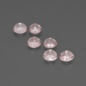 Pedras preciosas de morganita rosa natural de  ct, corte redondo, VS