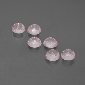 Pedras preciosas de morganita rosa natural de  ct, corte redondo, VVS-VS