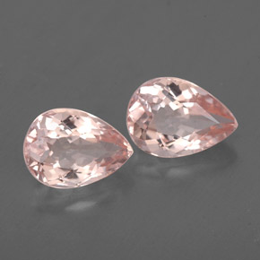 Pedras preciosas de morganita rosa natural de  ct, formato de pêra, VS