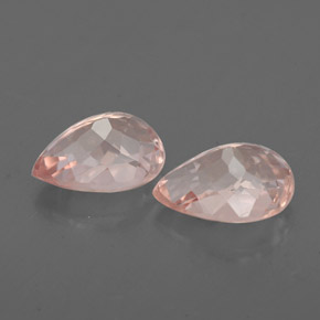 Pedras preciosas de morganita rosa natural de  ct, formato de pêra, VS