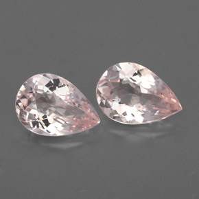 Pedras preciosas de morganita rosa natural de  ct, formato de pêra, VS