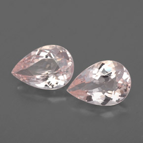 Pedras preciosas de morganita rosa natural de  ct, formato de pêra, VS