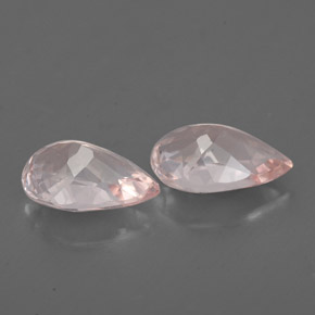 Pedras preciosas de morganita rosa natural de  ct, formato de pêra, VS