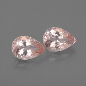 Pedras preciosas de morganita rosa natural de  ct, formato de pêra, VS