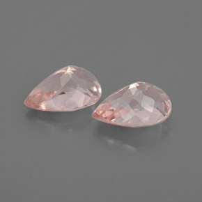 Pedras preciosas de morganita rosa natural de  ct, formato de pêra, VS