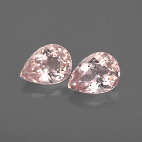 Pedras preciosas de morganita rosa natural de  ct, formato de pêra, VS
