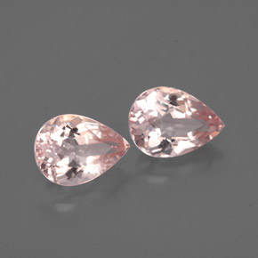 Pedras preciosas de morganita rosa natural de  ct, formato de pêra, VS