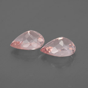 Pedras preciosas de morganita rosa natural de  ct, formato de pêra, VS