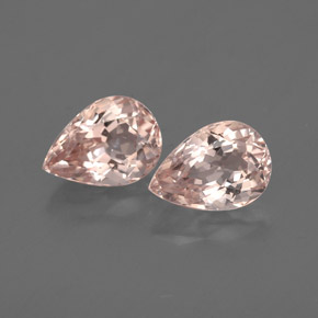 Pedras preciosas de morganita rosa natural de  ct, formato de pêra, VS-SI