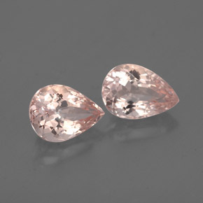 Pedras preciosas de morganita rosa natural de  ct, formato de pêra, VS-SI