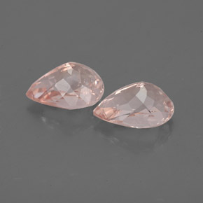 Pedras preciosas de morganita rosa natural de  ct, formato de pêra, VS-SI