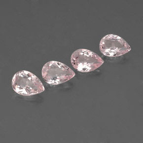 Pedras preciosas de morganita rosa natural de  ct, formato de pêra, VS