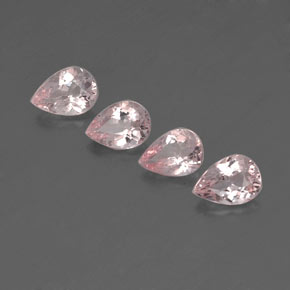 Morganita Luz rosa Natural 2.39ct, Formato de pêra, VS