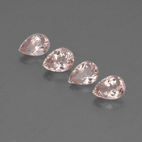 Pedras preciosas de morganita rosa natural de  ct, formato de pêra, VVS-VS