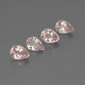 Pedras preciosas de morganita rosa natural de  ct, formato de pêra, VVS-VS