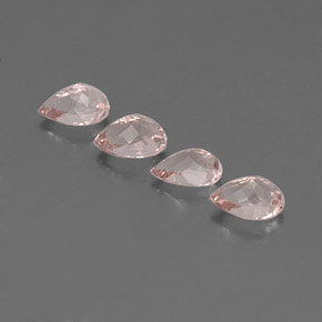 Pedras preciosas de morganita rosa natural de  ct, formato de pêra, VVS-VS