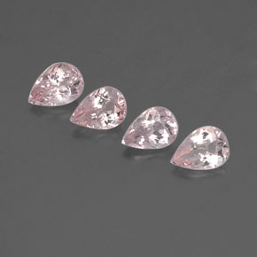 Pedras preciosas de morganita rosa natural de  ct, formato de pêra, VVS