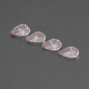 Pedras preciosas de morganita rosa natural de  ct, formato de pêra, VVS