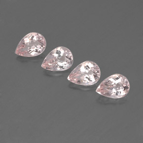 Pedras preciosas de morganita rosa natural de  ct, formato de pêra, VVS