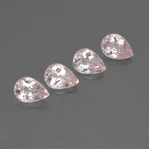 Pedras preciosas de morganita rosa natural de  ct, formato de pêra, VVS