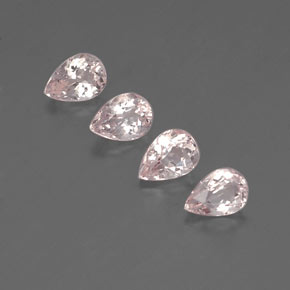 Pedras preciosas de morganita rosa natural de  ct, formato de pêra, VVS-VS