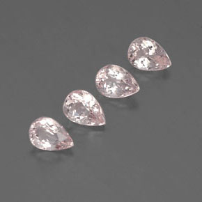 Pedras preciosas de morganita rosa natural de  ct, formato de pêra, VVS-VS