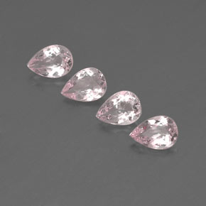 Pedras preciosas de morganita rosa natural de  ct, formato de pêra, VVS-VS