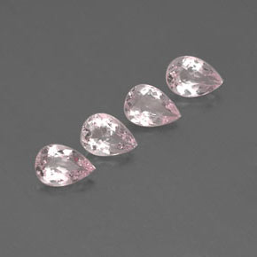 Pedras preciosas de morganita rosa natural de  ct, formato de pêra, VVS-VS