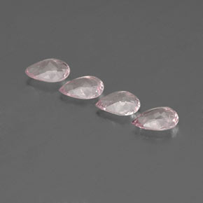 Pedras preciosas de morganita rosa natural de  ct, formato de pêra, VVS-VS