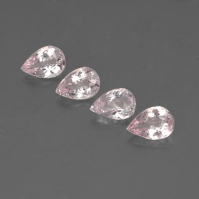 Pedras preciosas de morganita rosa natural de  ct, formato de pêra, VVS-VS