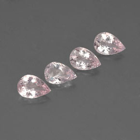 Pedras preciosas de morganita rosa natural de  ct, formato de pêra, VVS-VS