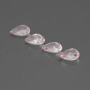 Pedras preciosas de morganita rosa natural de  ct, formato de pêra, VVS-VS