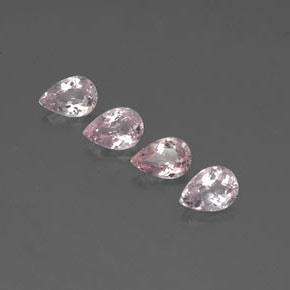 Pedras preciosas de morganita rosa natural de  ct, formato de pêra, VVS-VS