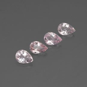 Pedras preciosas de morganita rosa natural de  ct, formato de pêra, VVS-VS