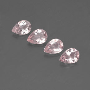 Pedras preciosas de morganita rosa natural de  ct, formato de pêra, VVS-VS