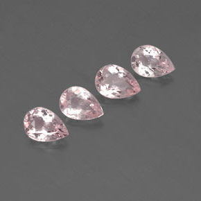 Pedras preciosas de morganita rosa natural de  ct, formato de pêra, VVS-VS