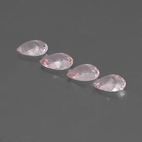 Pedras preciosas de morganita rosa natural de  ct, formato de pêra, VVS-VS