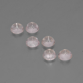 Pedras preciosas de morganita rosa natural de  ct, corte redondo, VS