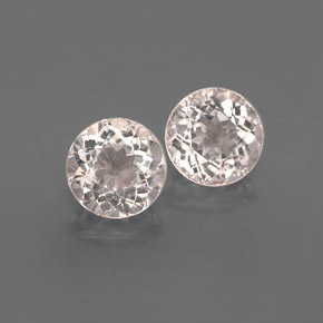 Pedras preciosas de Morganita Luz rosa natural de  ct, Corte Redondo, VS