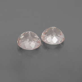 Pedras preciosas de morganita rosa natural de  ct, corte redondo, VS